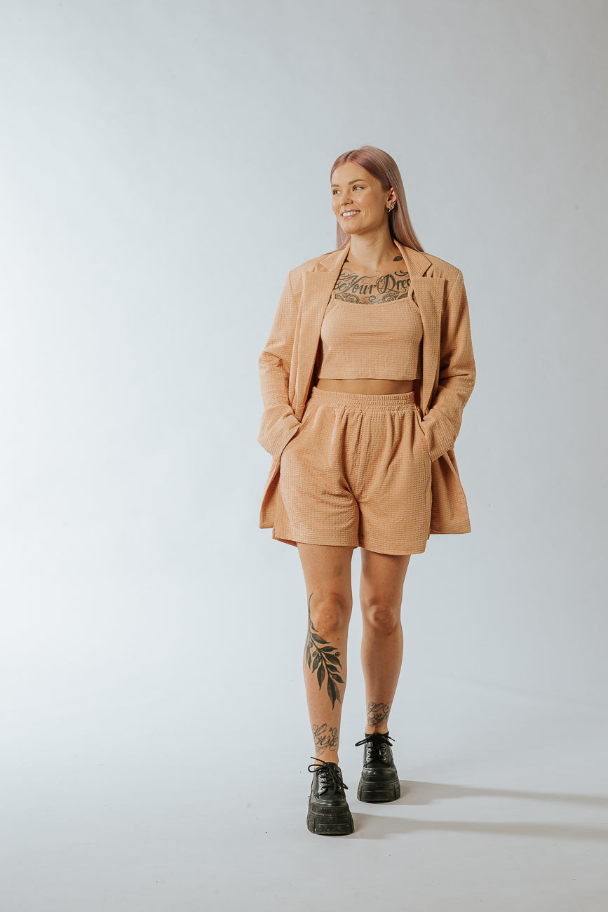 Toi Top & Shorts Peach